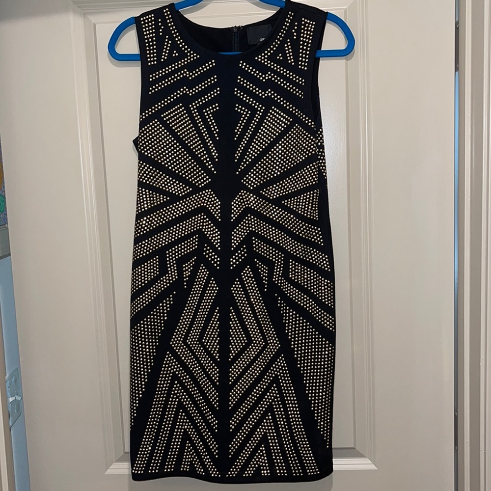 Gold studded dress
